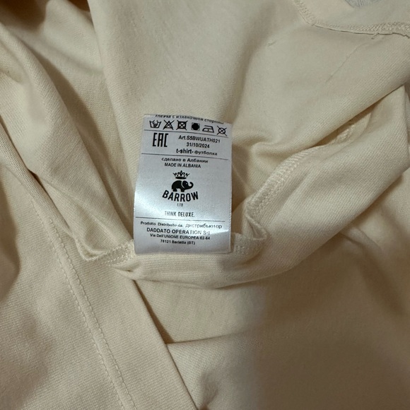 BARROW T-SHIRT MEN. BEIGE COLOR SIZE XL - Picture 8 of 8